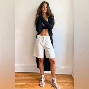 Free People FP Beach Cuddle Up Cardi Maxi Duster Black Sweater in Size Small